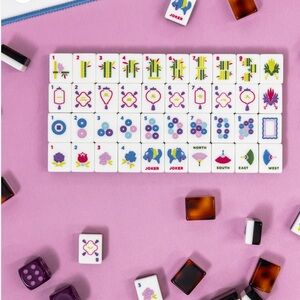 Colorful Mahjong Tile Set